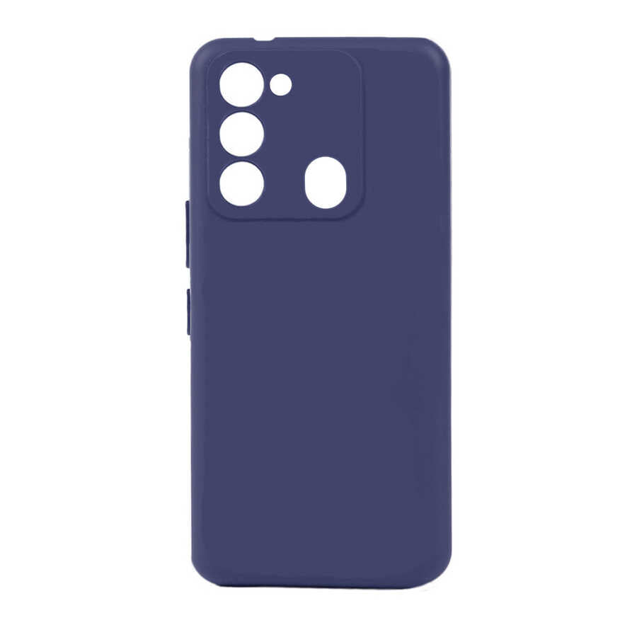 Tecno Spark 8C Kılıf Zore Biye Silikon Lacivert