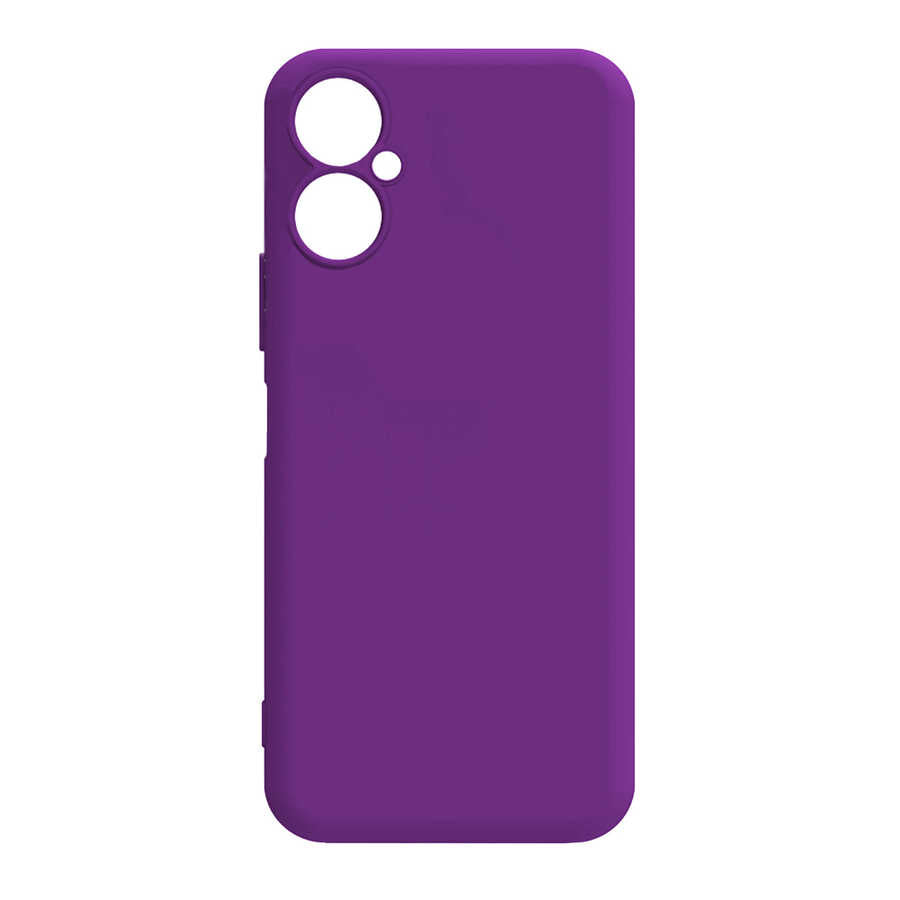 Tecno Spark 9 Pro Kılıf Zore Biye Silikon Mor