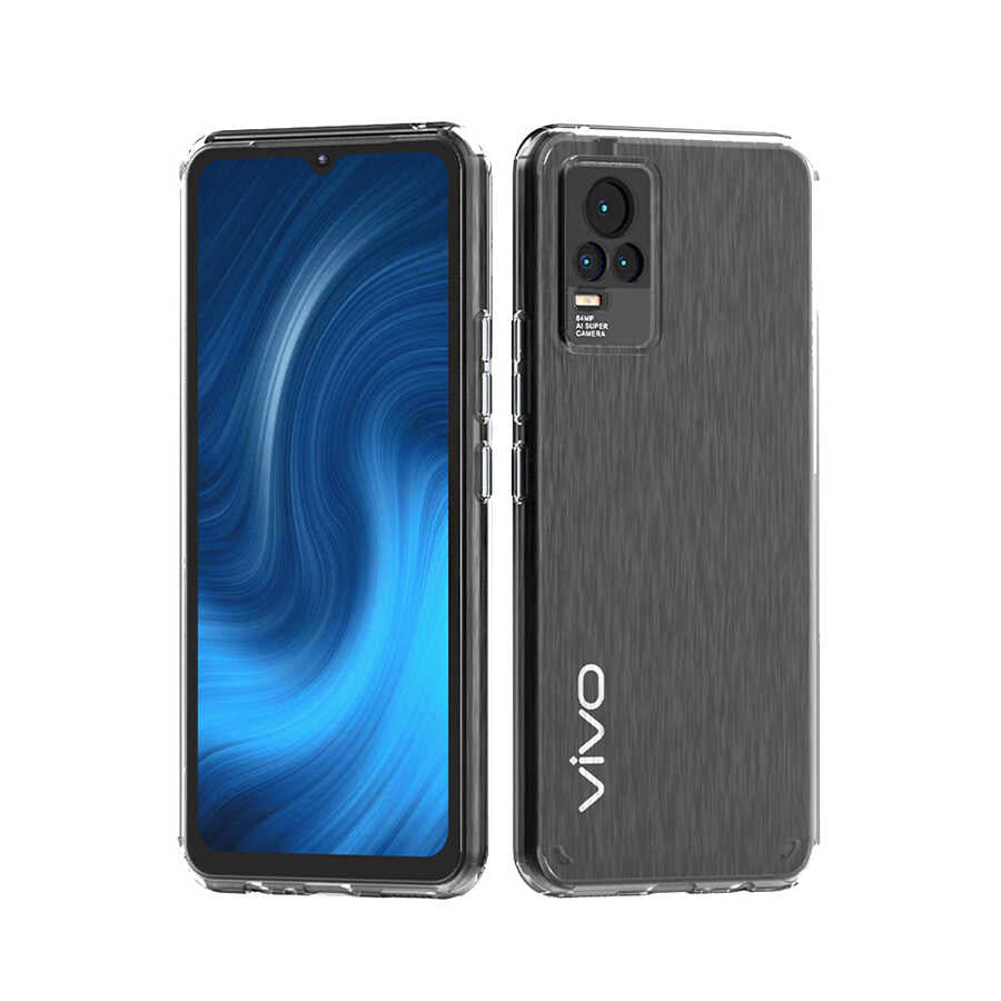Vivo V21 Kılıf Zore Coss Kapak Renksiz
