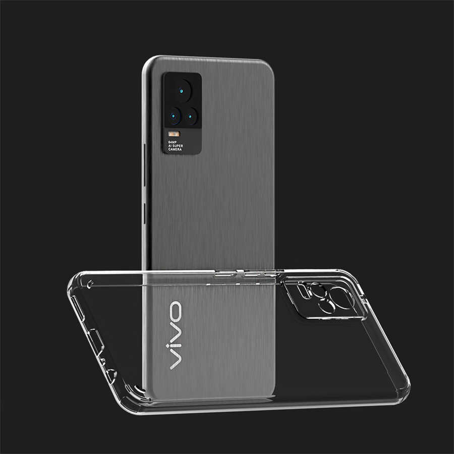 Vivo V21 Kılıf Zore Coss Kapak Renksiz