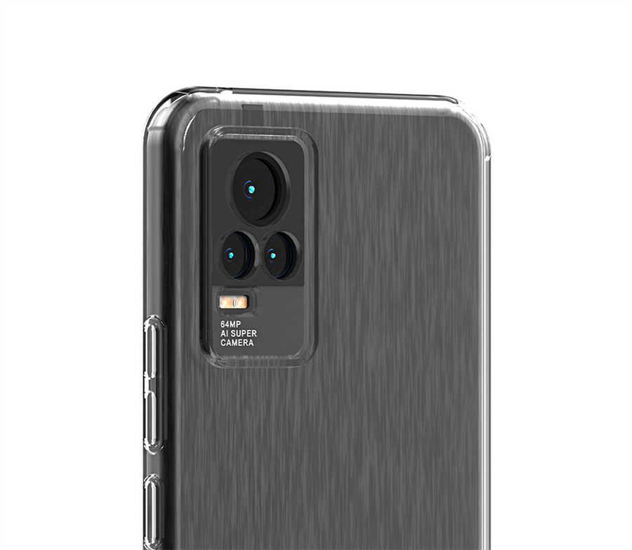 Vivo V21 Kılıf Zore Coss Kapak Renksiz