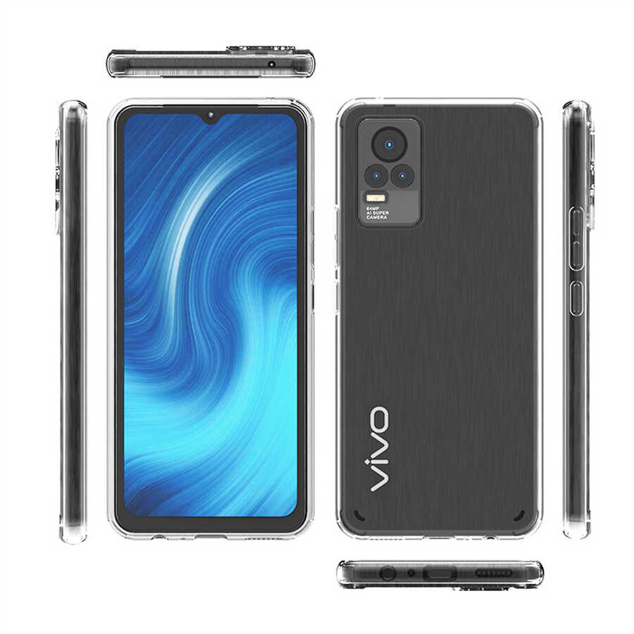 Vivo V21 Kılıf Zore Coss Kapak Renksiz