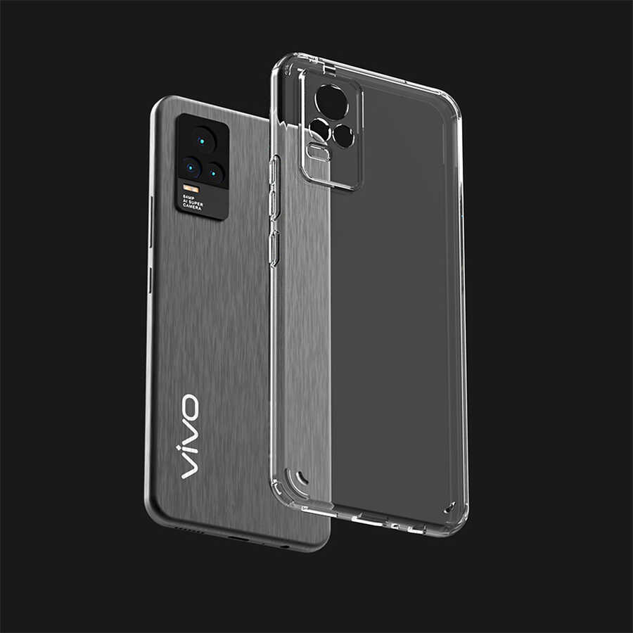 Vivo V21 Kılıf Zore Coss Kapak Renksiz