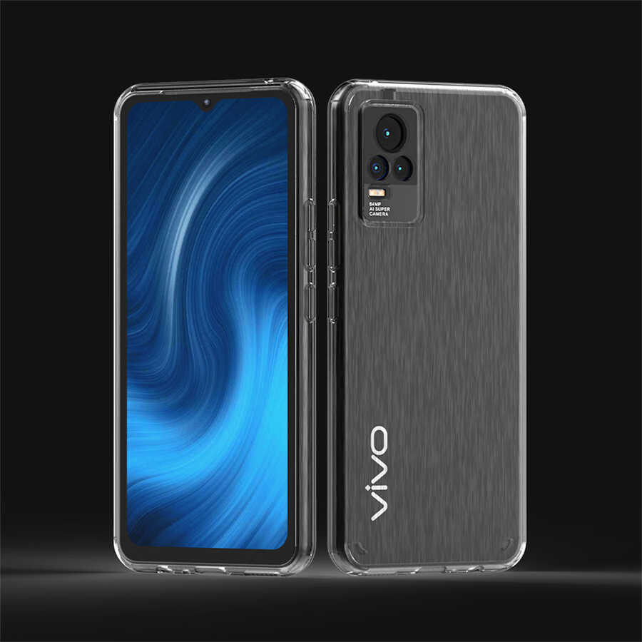 Vivo V21 Kılıf Zore Coss Kapak Renksiz