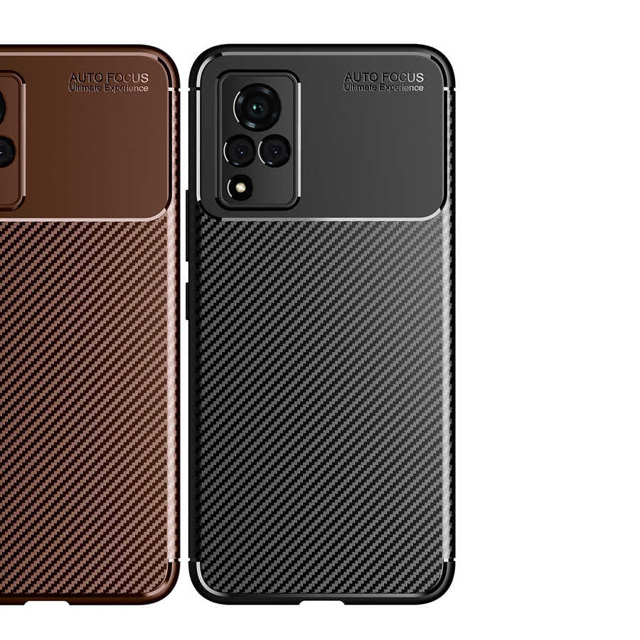 Vivo V21 Kılıf Zore Negro Silikon Kapak Siyah