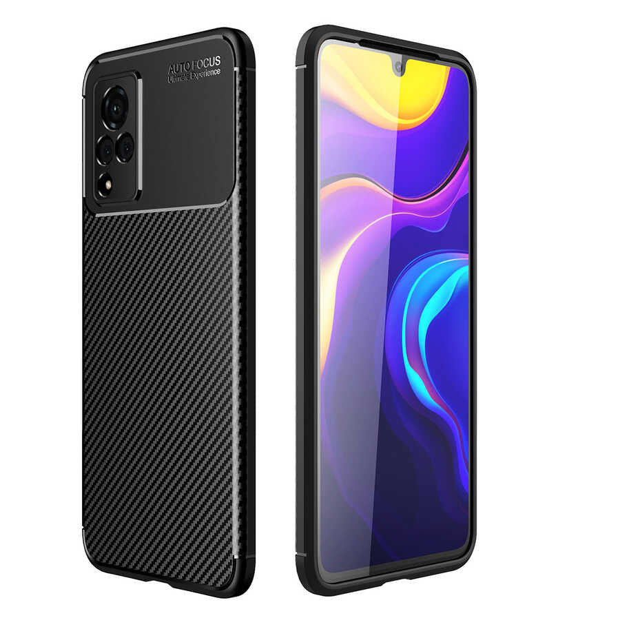 Vivo V21 Kılıf Zore Negro Silikon Kapak Siyah