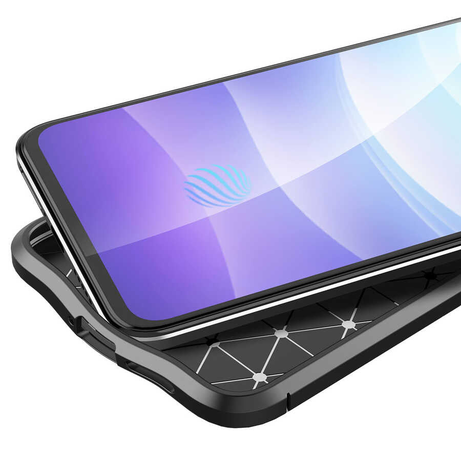 Vivo V21 Kılıf Zore Niss Silikon Kapak Siyah