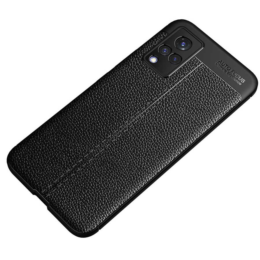 Vivo V21 Kılıf Zore Niss Silikon Kapak Siyah