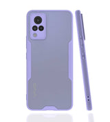 Vivo V21 Kılıf Zore Parfe Kapak Mor