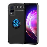 Vivo V21 Kılıf Zore Ravel Silikon Kapak Mavi