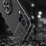 Vivo V21 Kılıf Zore Ravel Silikon Kapak Siyah-Mavi