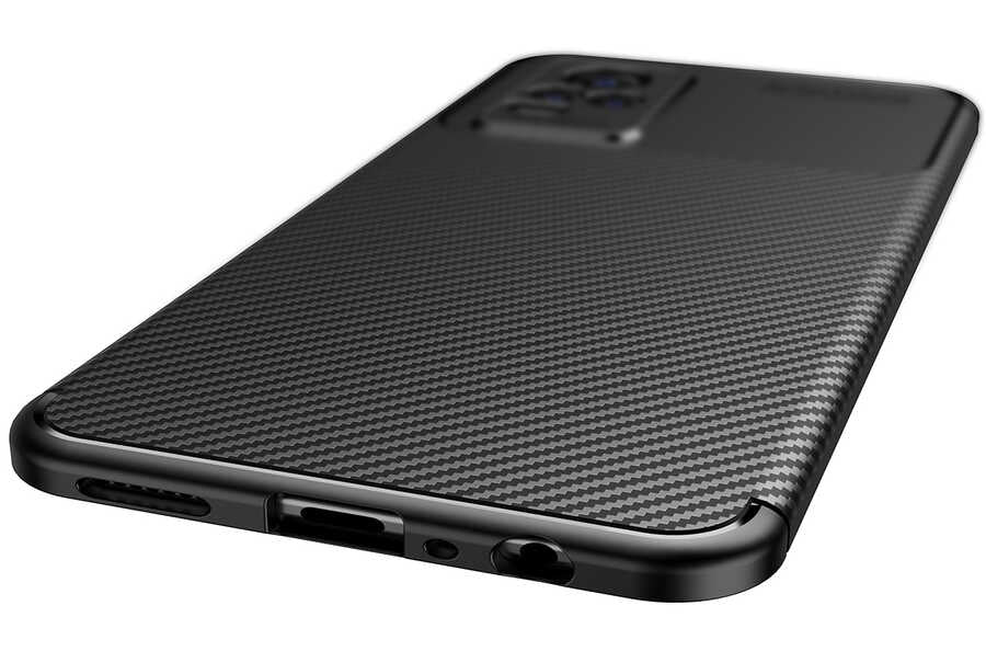 Vivo V21E Kılıf Zore Negro Silikon Kapak Lacivert