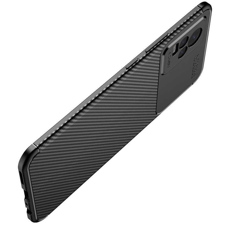 Vivo V21E Kılıf Zore Negro Silikon Kapak Kahverengi