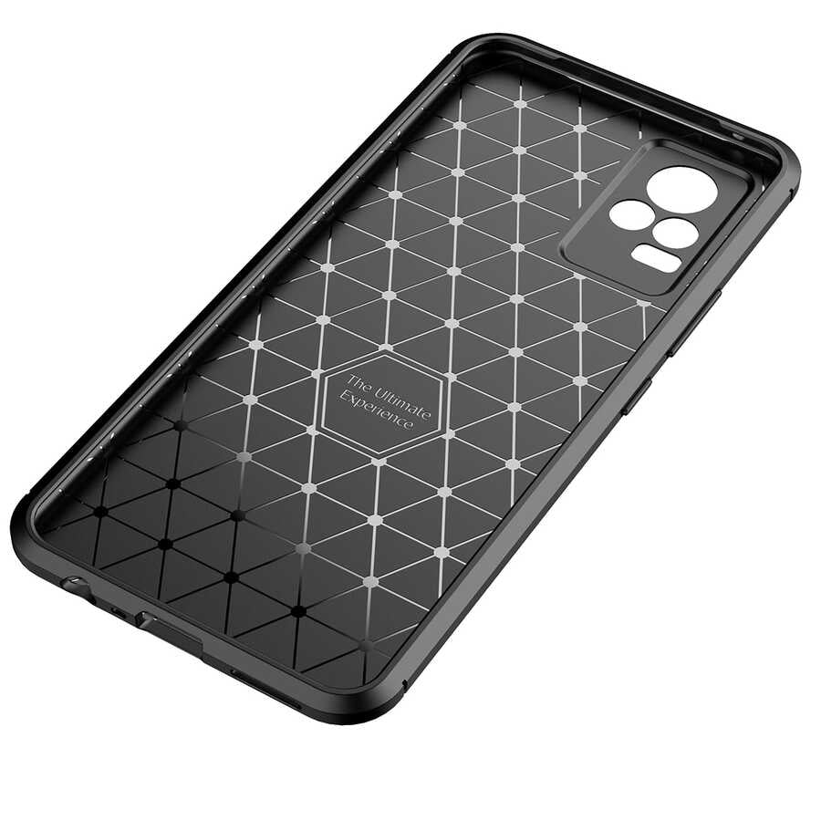 Vivo V21E Kılıf Zore Negro Silikon Kapak Lacivert