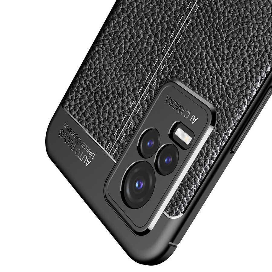 Vivo V21E Kılıf Zore Niss Silikon Kapak Siyah