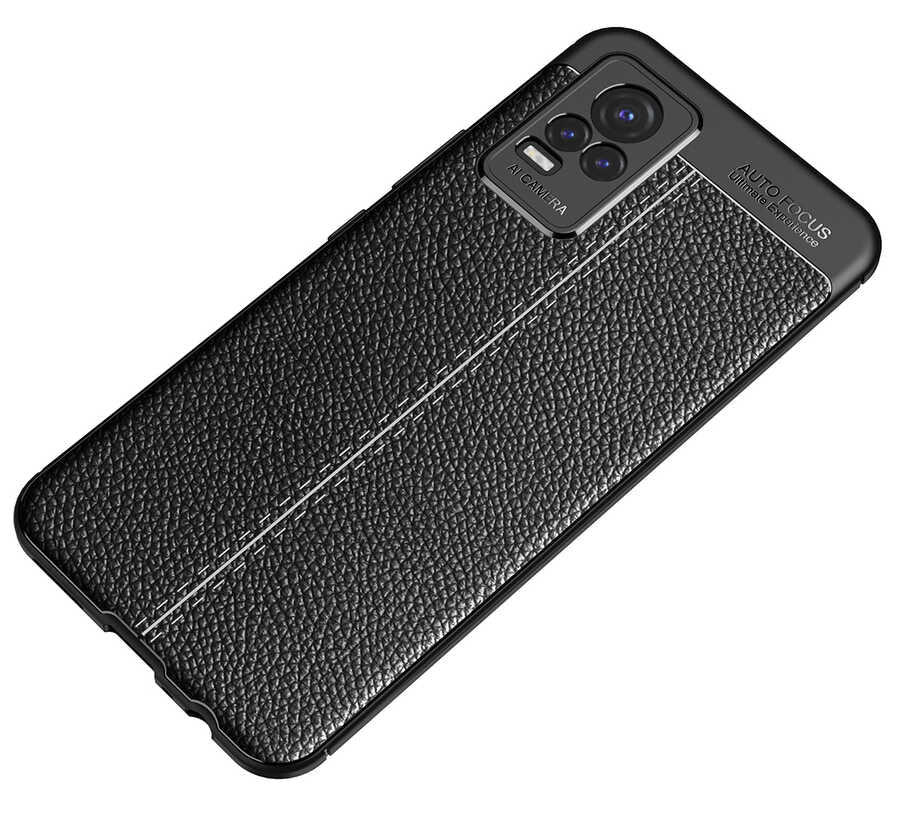 Vivo V21E Kılıf Zore Niss Silikon Kapak Siyah