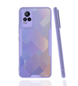 Vivo V21E Kılıf Zore Parfe Kapak Mor