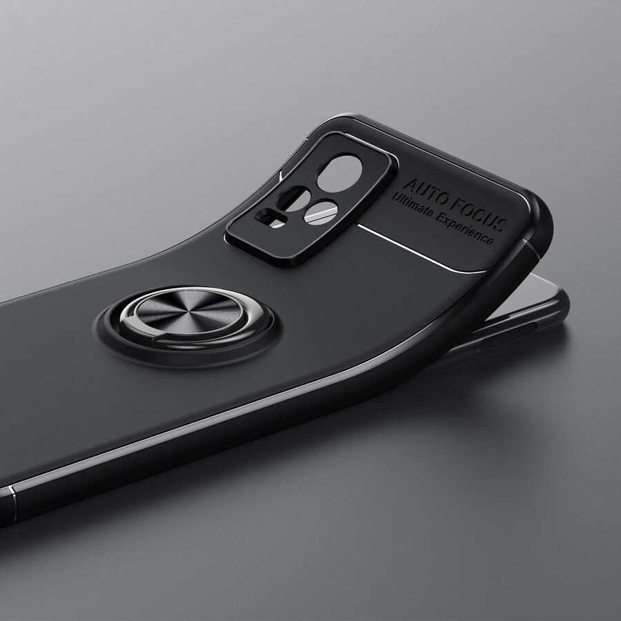 Vivo V21E Kılıf Zore Ravel Silikon Kapak Kırmızı