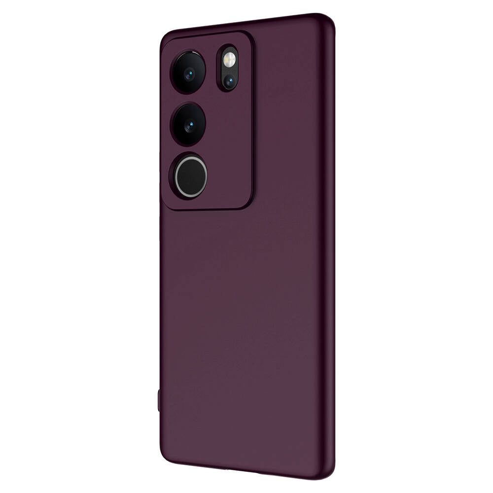 Vivo V29 5G Kılıf Zore Mara Lansman Kapak Koyu Mor