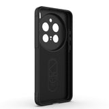Vivo X200 Pro Kılıf Esnek TPU Oyuklu Arka Yüzey Tasarımlı Zore Etnik Silikon Kapak Siyah