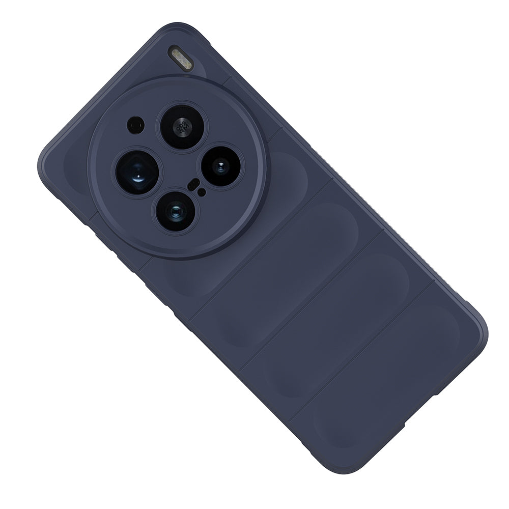 Vivo X200 Pro Kılıf Esnek TPU Oyuklu Arka Yüzey Tasarımlı Zore Etnik Silikon Kapak Siyah