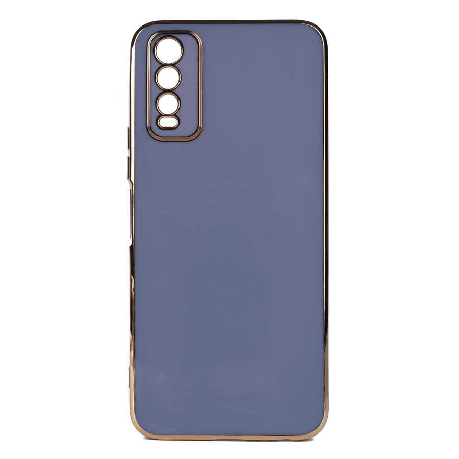 Vivo Y11S Kılıf Zore Bark Kapak Mor