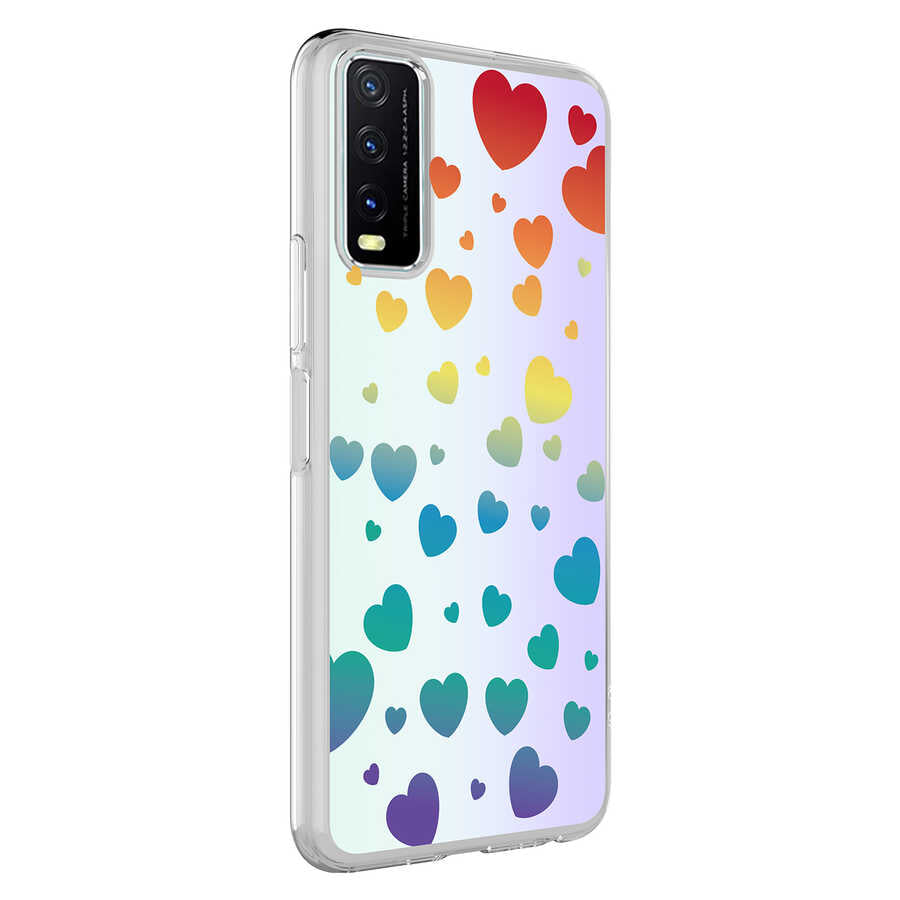 Vivo Y11S Kılıf Zore M-Blue Desenli Kapak Zebra No1