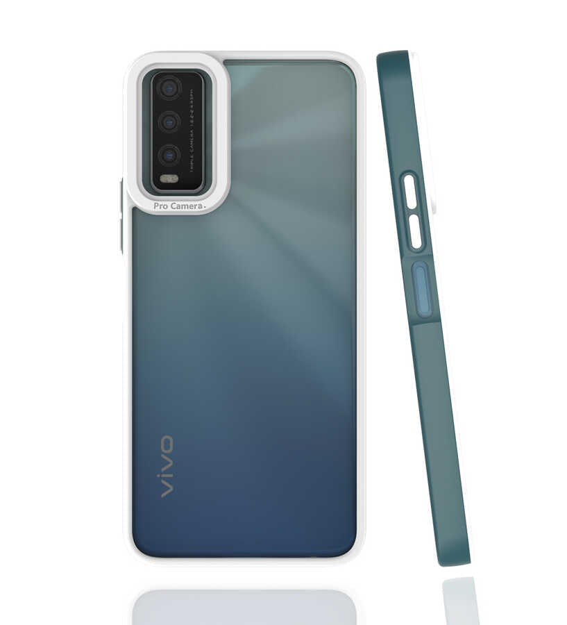 Vivo Y11S Kılıf Zore Mima Kapak Koyu Yeşil