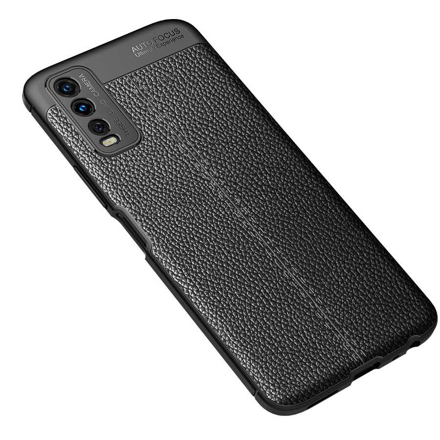 Vivo Y11S Kılıf Zore Niss Silikon Kapak Siyah