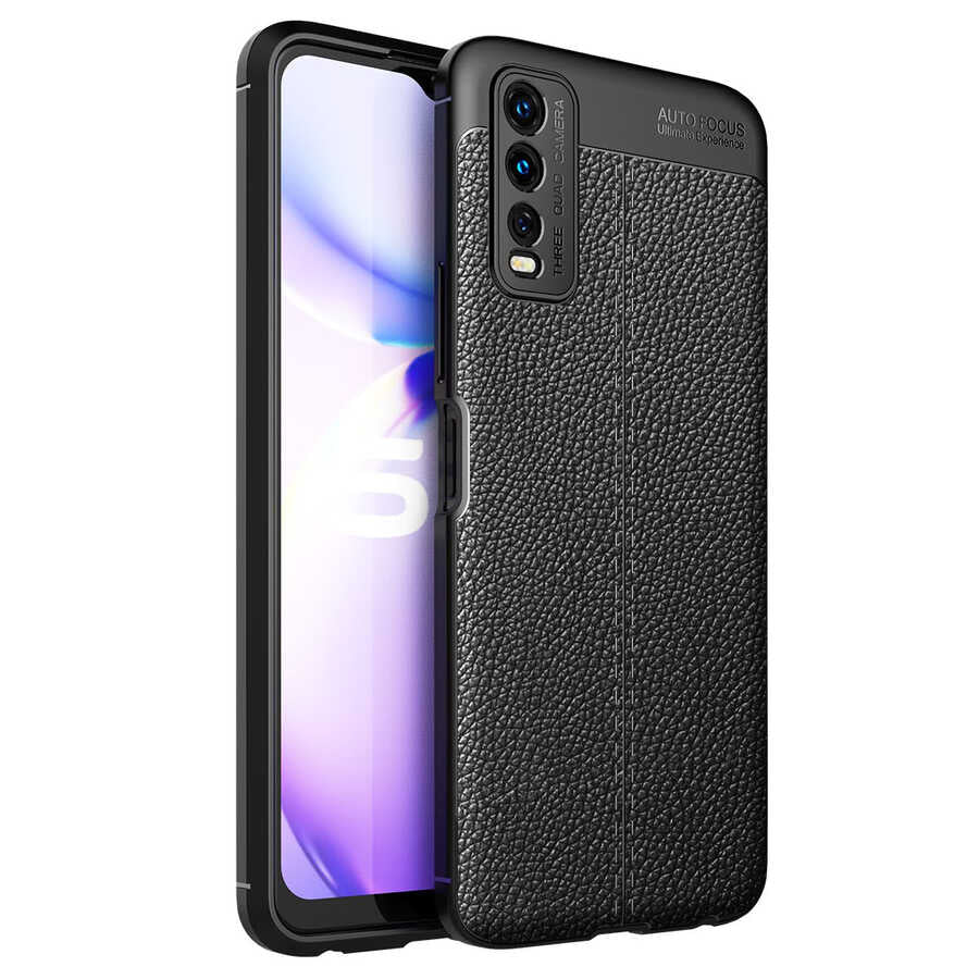 Vivo Y11S Kılıf Zore Niss Silikon Kapak Siyah