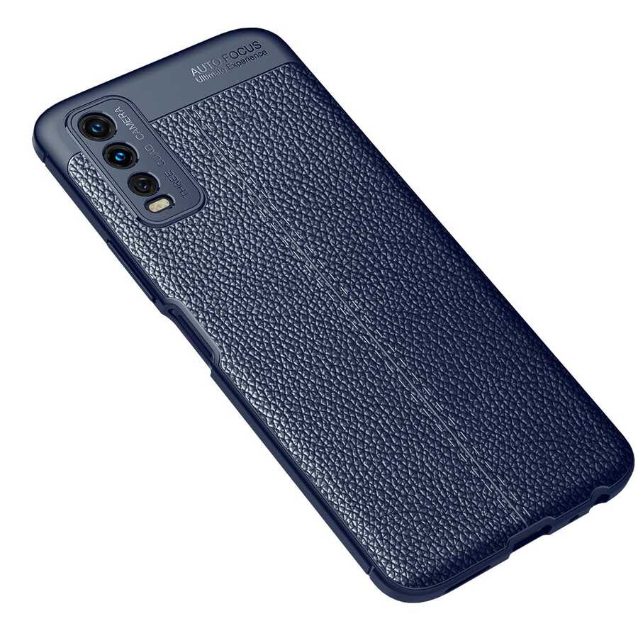 Vivo Y11S Kılıf Zore Niss Silikon Kapak Lacivert