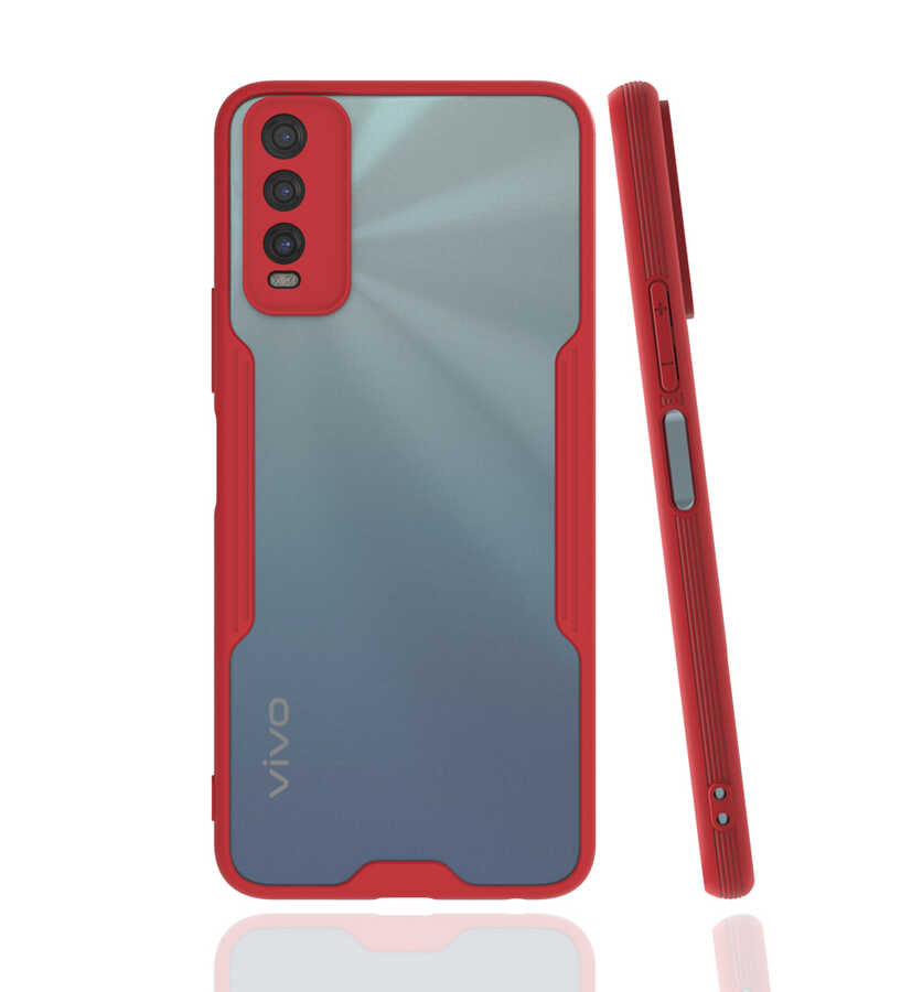 Vivo Y11S Kılıf Zore Parfe Kapak Lacivert