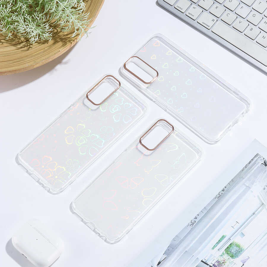 Vivo Y11S Kılıf Zore Sidney Desenli Sert Kapak Flower No3