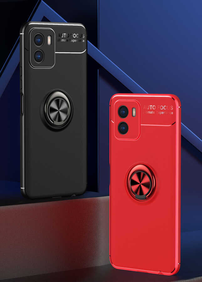 Vivo Y15S Kılıf Zore Ravel Silikon Kapak Mavi