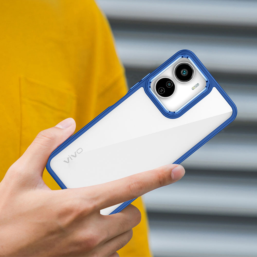 Vivo Y16 Kılıf Zore Flora Kapak Kırmızı