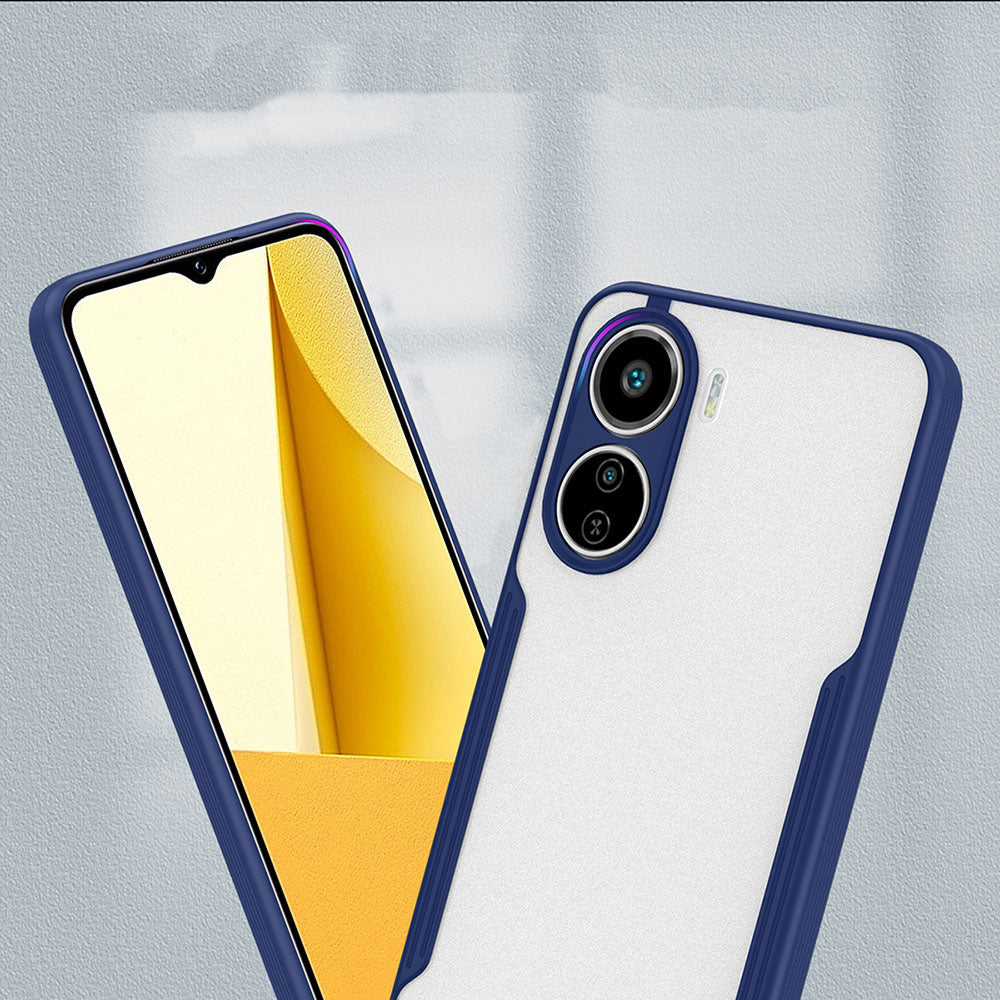 Vivo Y16 Kılıf Zore Parfe Kapak Lacivert