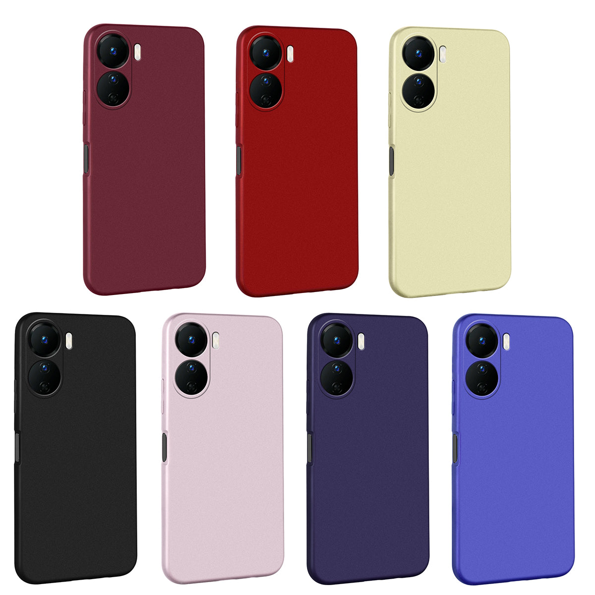 Vivo Y16 Kılıf Zore Premier Silikon Kapak Siyah