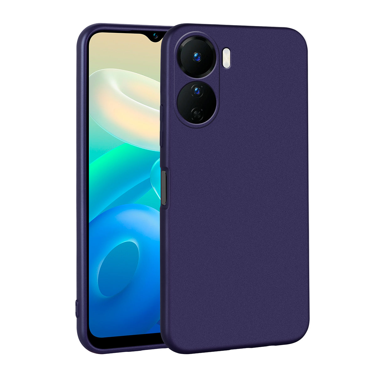 Vivo Y16 Kılıf Zore Premier Silikon Kapak Lacivert