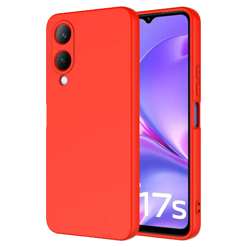 Vivo Y17S Kılıf Zore Mara Lansman Kapak Kırmızı