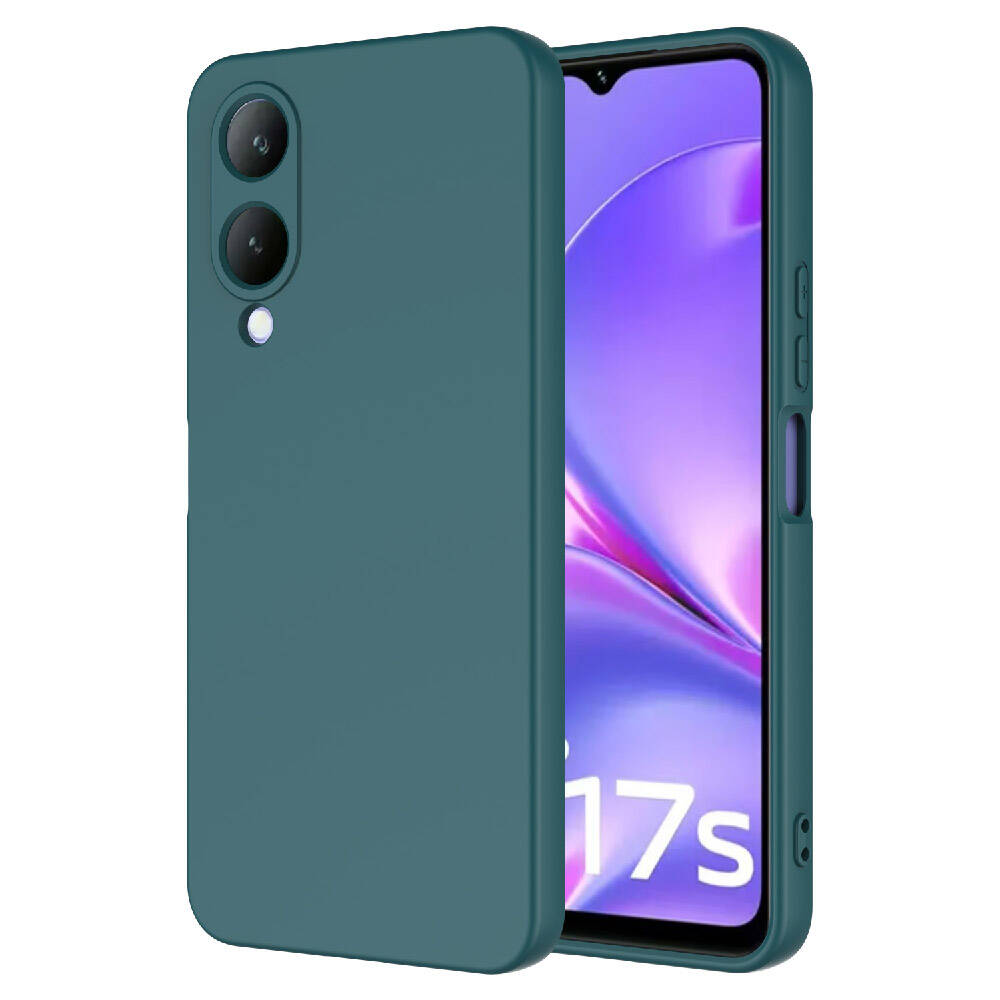 Vivo Y17S Kılıf Zore Mara Lansman Kapak Koyu Yeşil