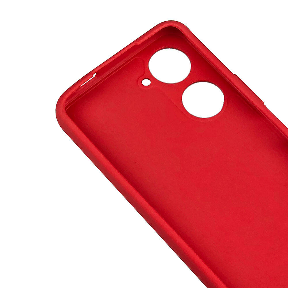Vivo Y18 Kılıf Zore Biye Silikon Kırmızı