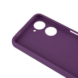Vivo Y18 Kılıf Zore Biye Silikon Mor