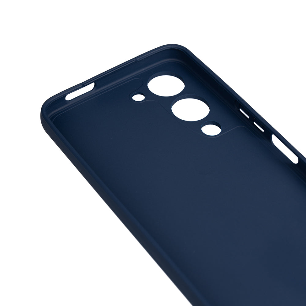 Vivo Y19 Kılıf Zore Biye Silikon Mavi