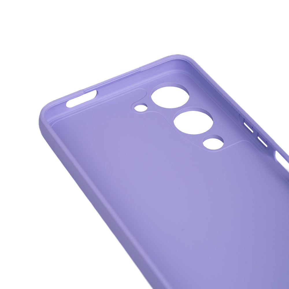 Vivo Y19 Kılıf Zore Biye Silikon Lila