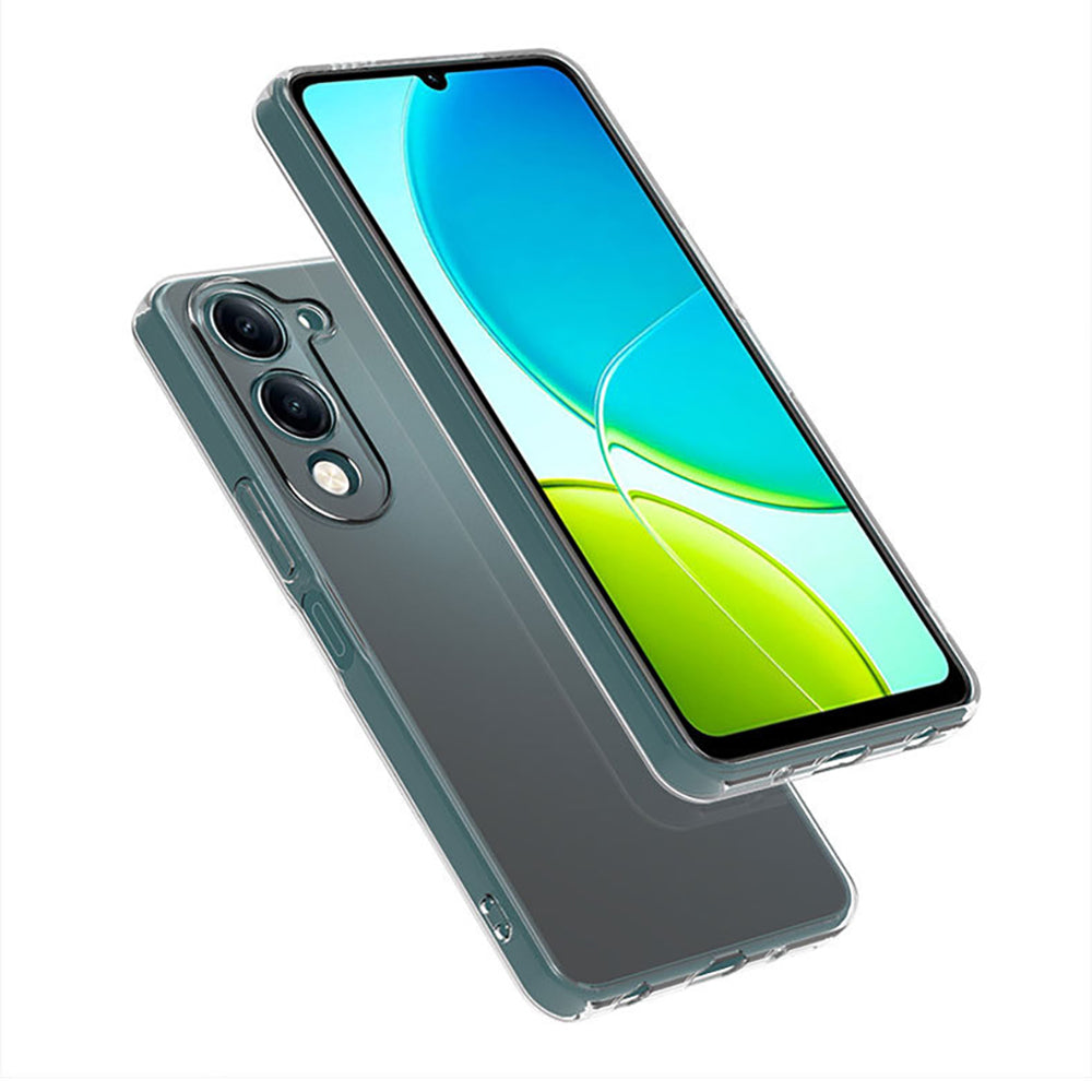 Vivo Y19 Kılıf Zore Süper Silikon Kapak Şeffaf