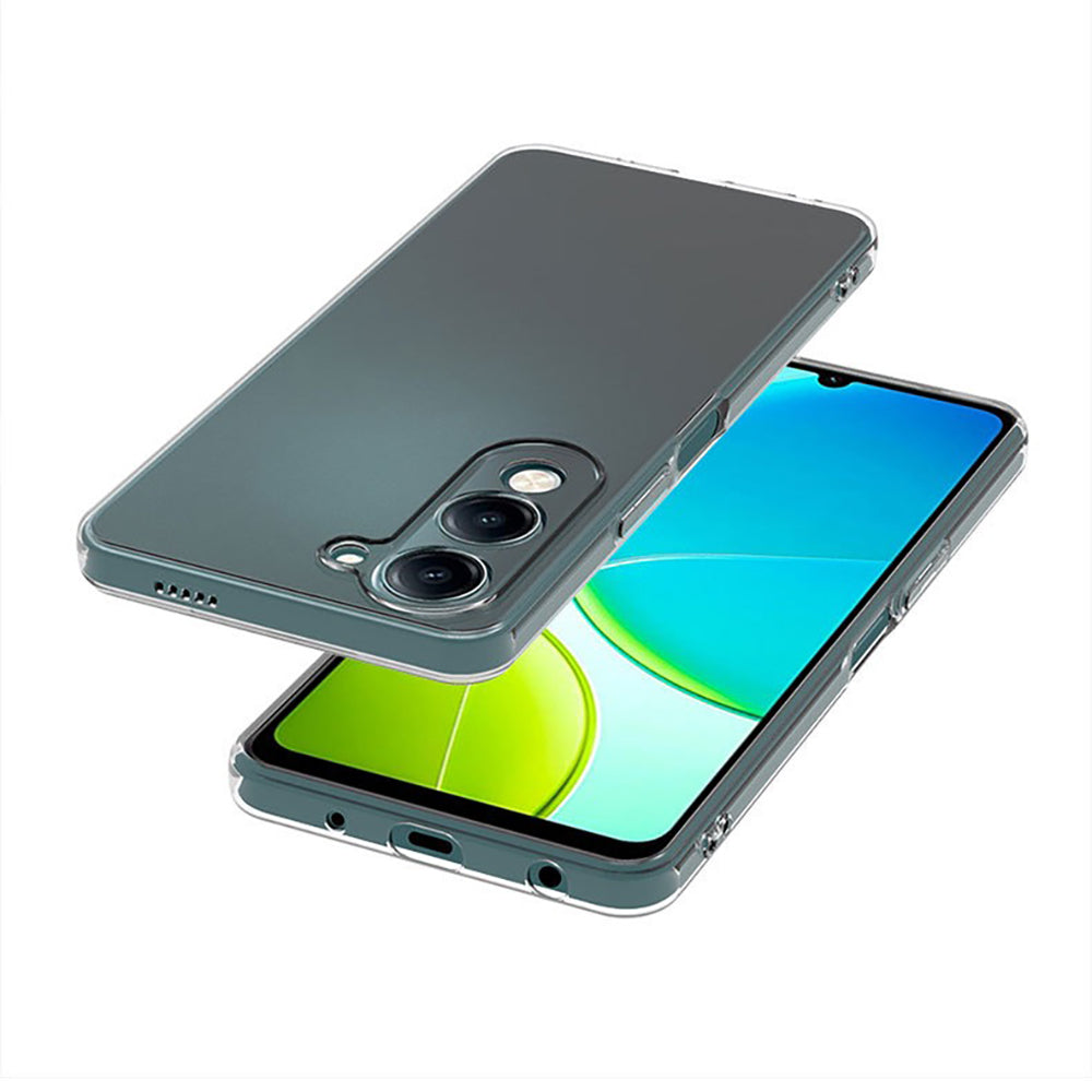 Vivo Y19 Kılıf Zore Süper Silikon Kapak Şeffaf