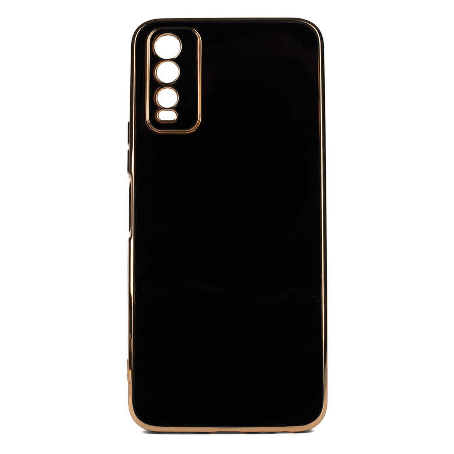 Vivo Y20 Kılıf Zore Bark Kapak Siyah