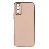 Vivo Y20 Kılıf Zore Bark Kapak Rose Gold