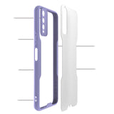 Vivo Y20 Kılıf Zore Parfe Kapak Sarı