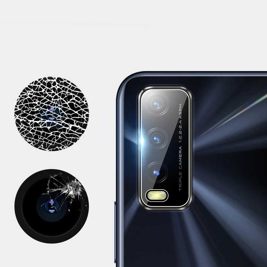 Vivo Y20 Zore Nano Kamera Koruyucu Renksiz